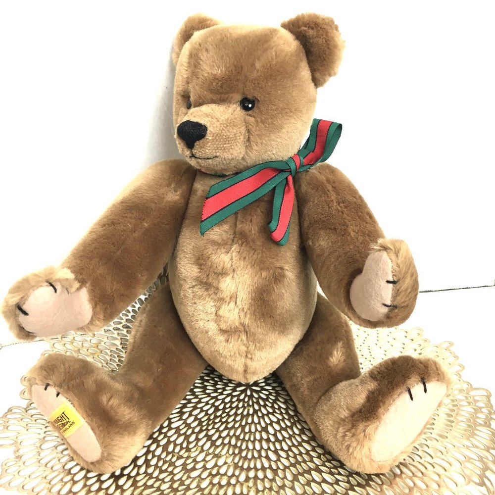 Merrythought Hand Made England Bear Vtg Plush